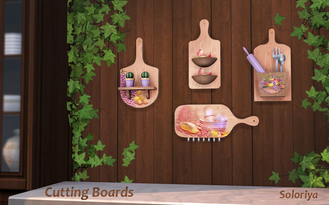 soloriya Cutting Boards. Sims 4