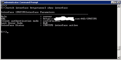 Netsh Interface HTTPStunnel show interface