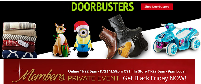 Sears and KMart Black Friday Doorbuster Deals Live Now! Hundreads of ...