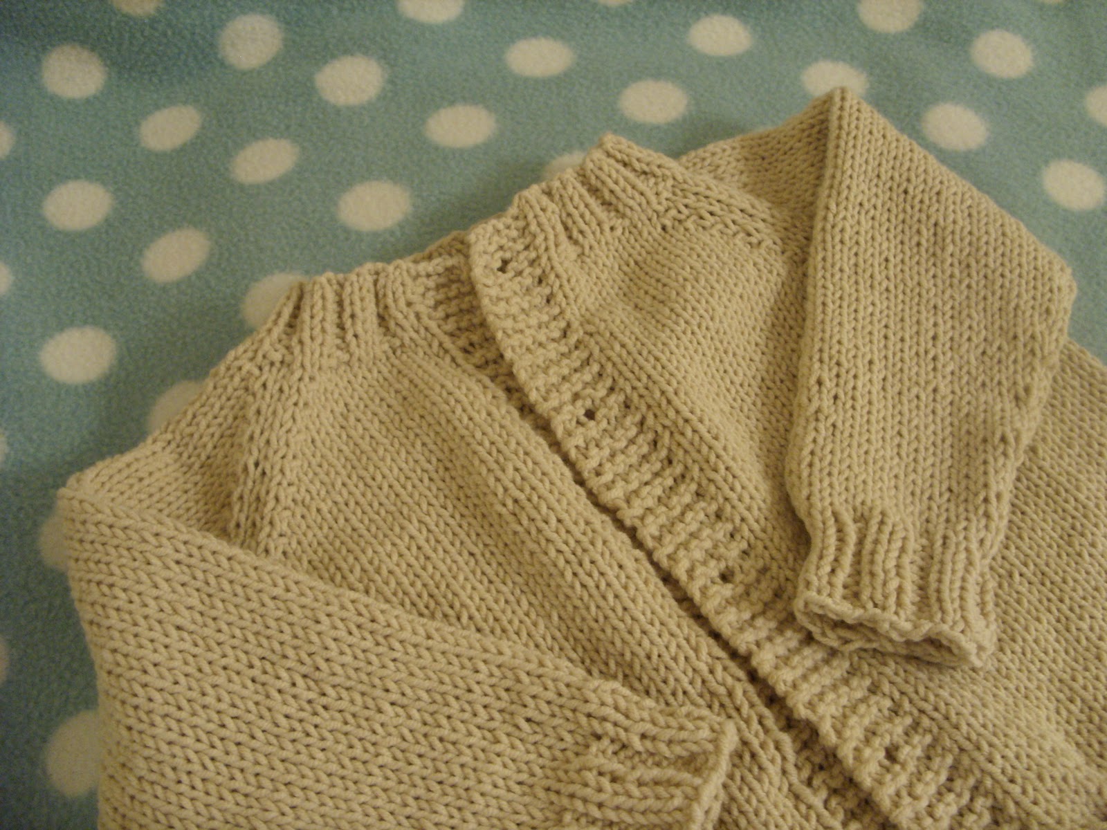 Simple Beginnings Top down baby cardigan