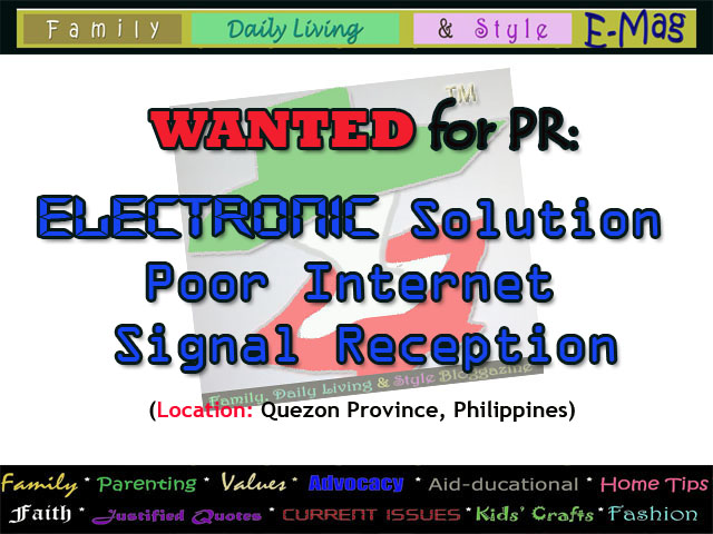 FDLS Online Magazine: Wanted: Reliable Internet Signal Booster