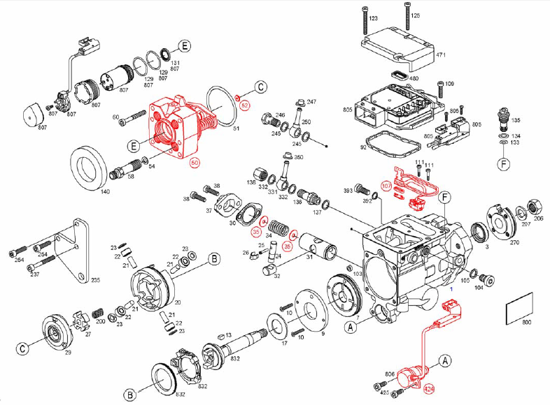 INJECTIONAUTOMOTIVE 0470004014 BOSCHROTARY INJECTION PUMP