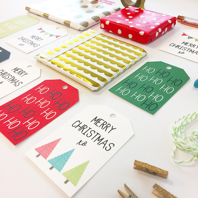 Free Printable Christmas Gift Tags by Mum and Me Handmade Designs.