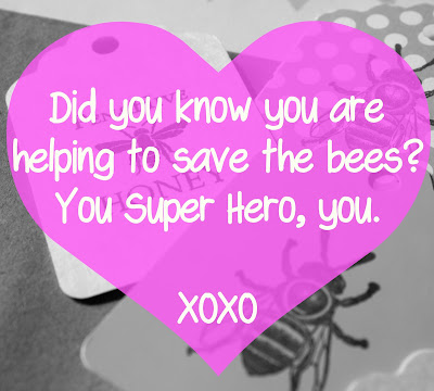 super hero bee saving valentine