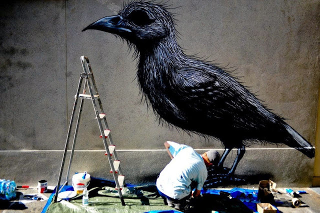 Street Art By Belgian Painter ROA For Lecco Street Art View '13 In Italy. 4