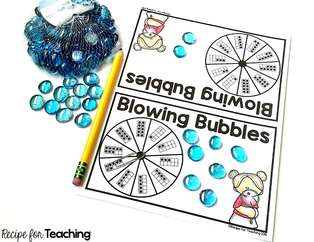 Blowing Bubbles Math Game Recipe for Teaching