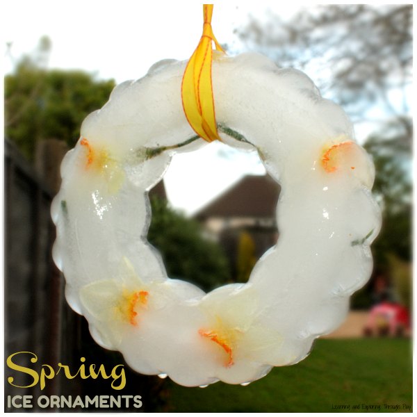Spring Ice Ornaments Spring Activities for Preschoolers