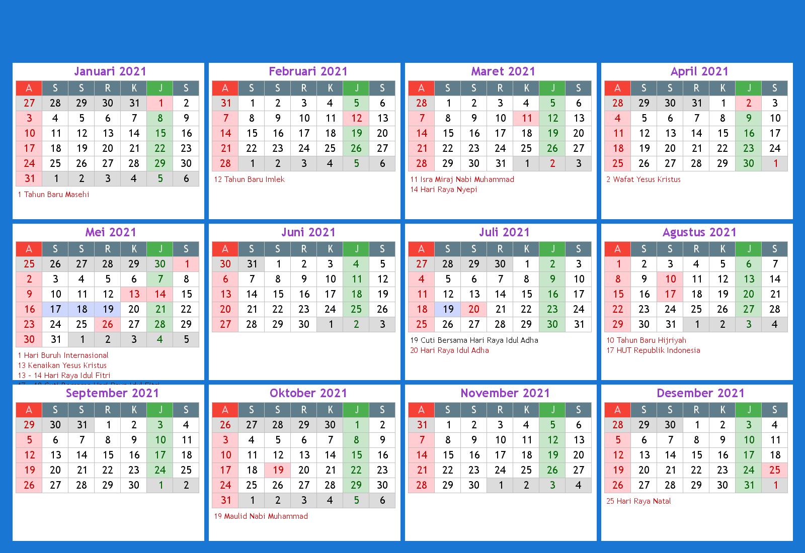 2021 Kalender | Kalender 2020