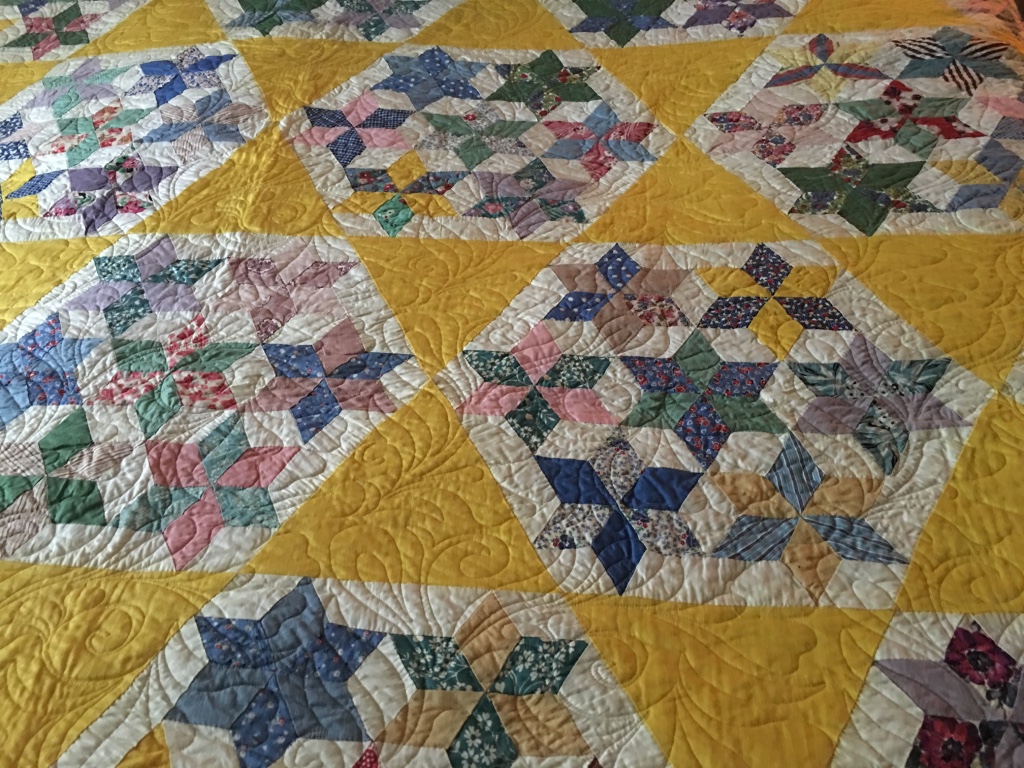 Appliqué and Pieced Quilts. Both quilts quilted on my Gammill long
