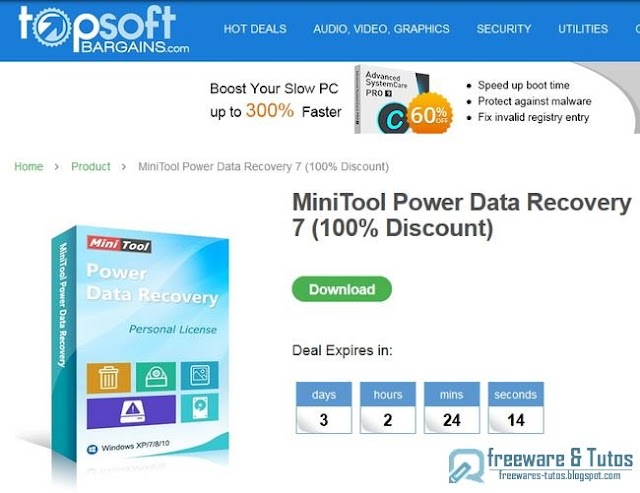 Offre promotionnelle : MiniTool Power Data Recovery 7 gratuit à nouveau !