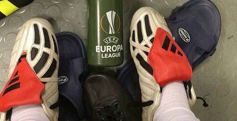 Assou-Ekotto Shows Off His Original White Adidas Predator Mania Boots -  Footy Headlines