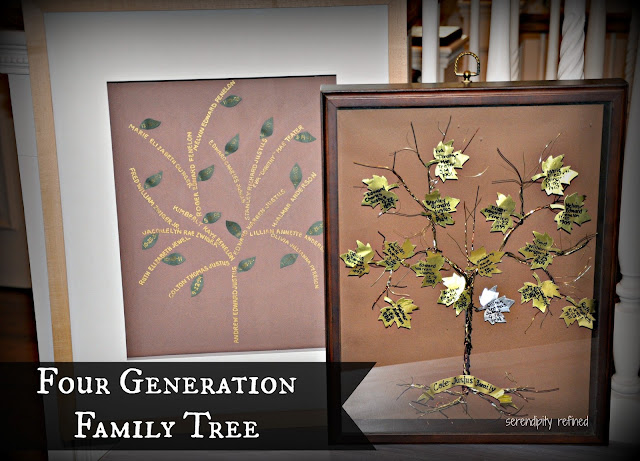 Easy Creative Four Generation Family Tree Project by Serendipity Refined
