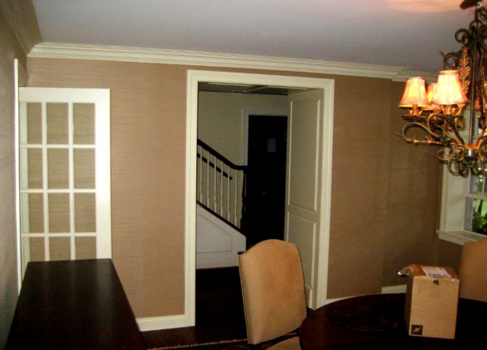 Grasscloth wallpaper Northfield  Windy Painters Chicago