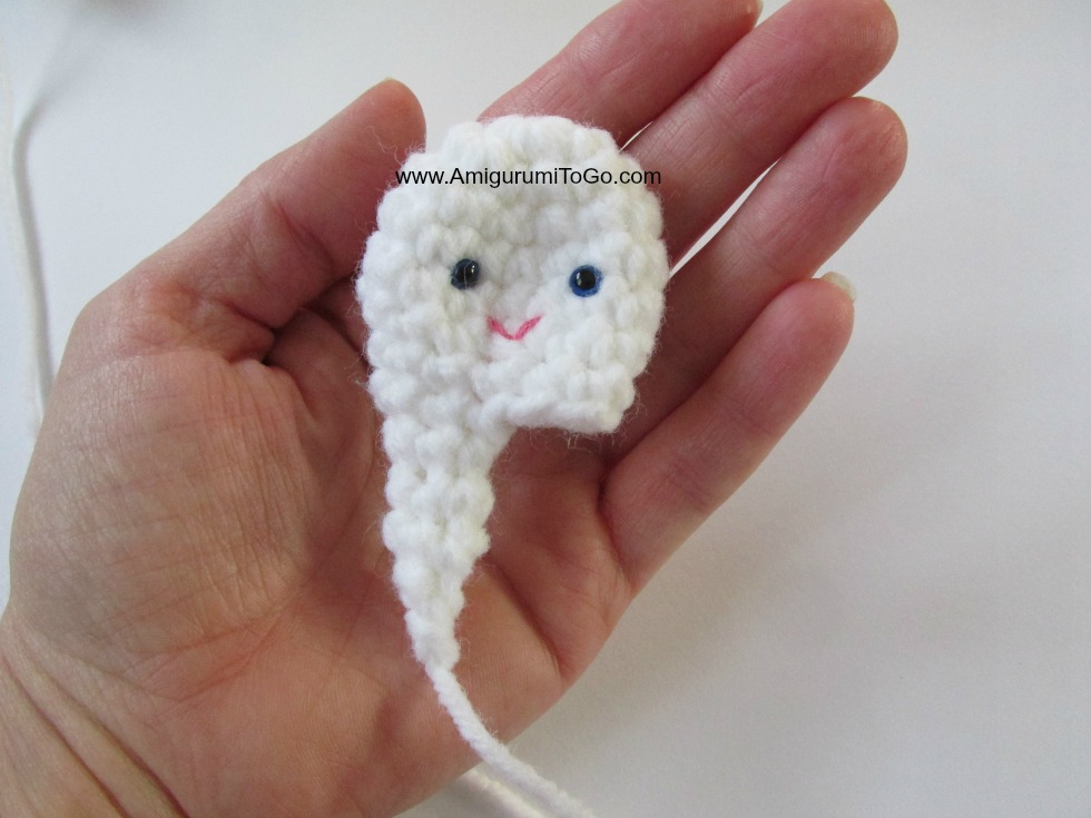 Crochet Tooth Keychain Pattern
