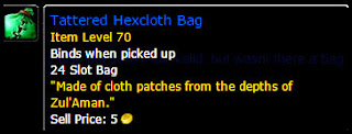Tattered Hexcloth Bag