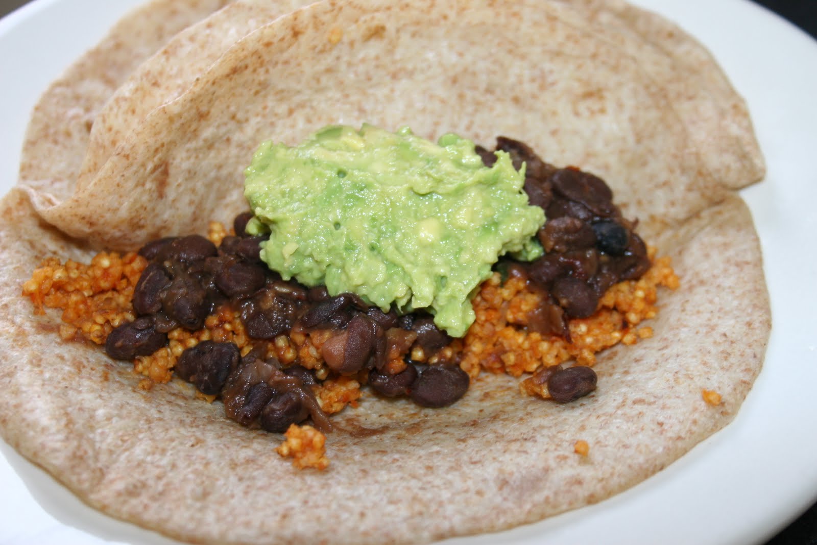 belly bites Black Beans in Chipotle Adobo Sauce Burritos.