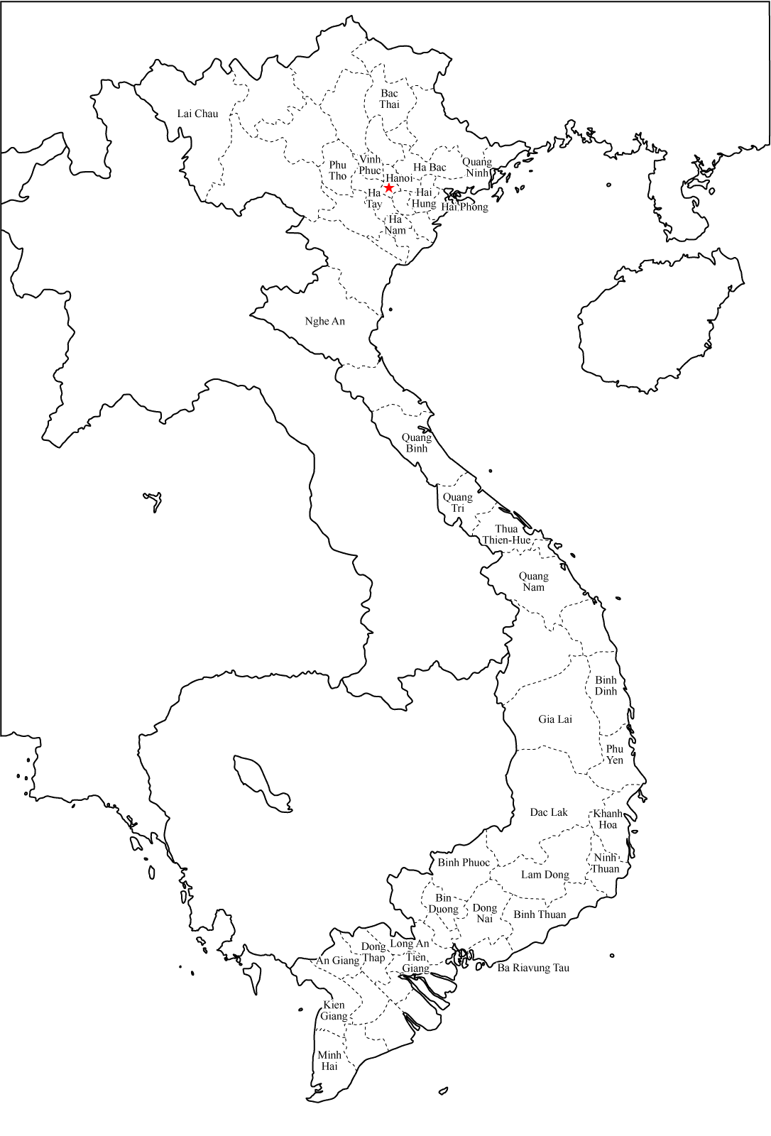 Vietnam | Landkarten kostenlos – Cliparts kostenlos