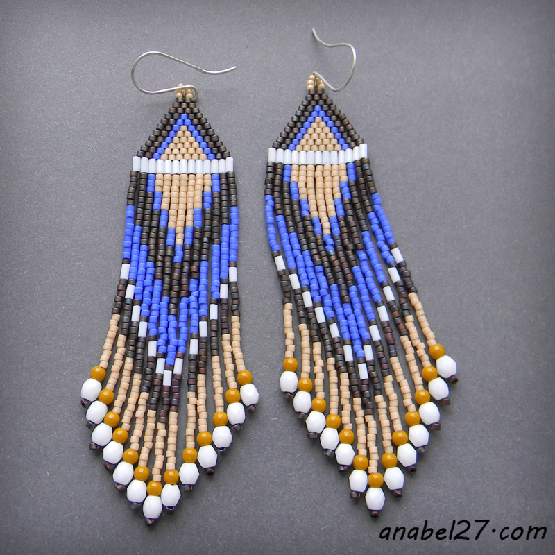 украшения в этническом стиле купить seed bead earrings