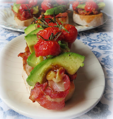 Tomato, Avocado & Pancetta on Toast