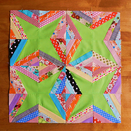 Quilting Land String Star Quilt Block