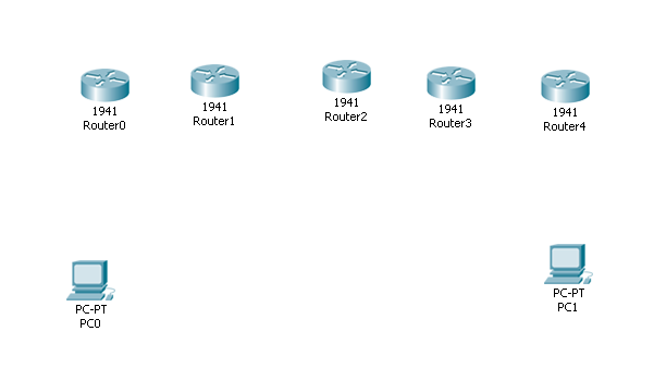 Tutorial Konfigurasi 5 Router 2 PC