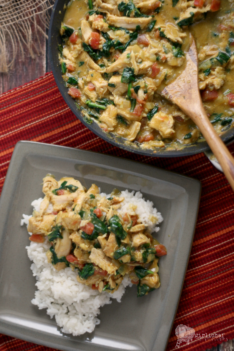 Smoked Turkey and Spinach Curry
