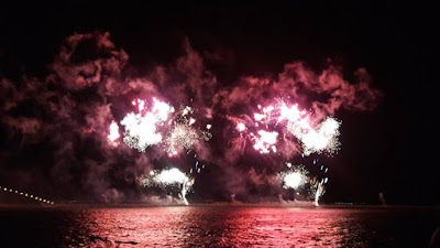Watching Fireworks at Penghu Island, Taiwan