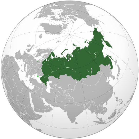 Letak negara Rusia