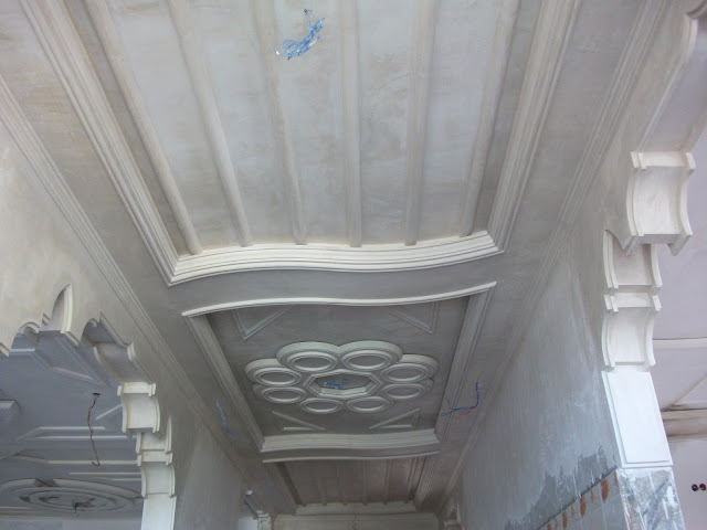 Faux plafond plâtre couloir