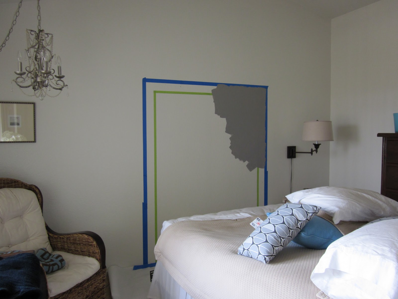 The Wall Painted Headboard, How To Protect Wall From Headboard