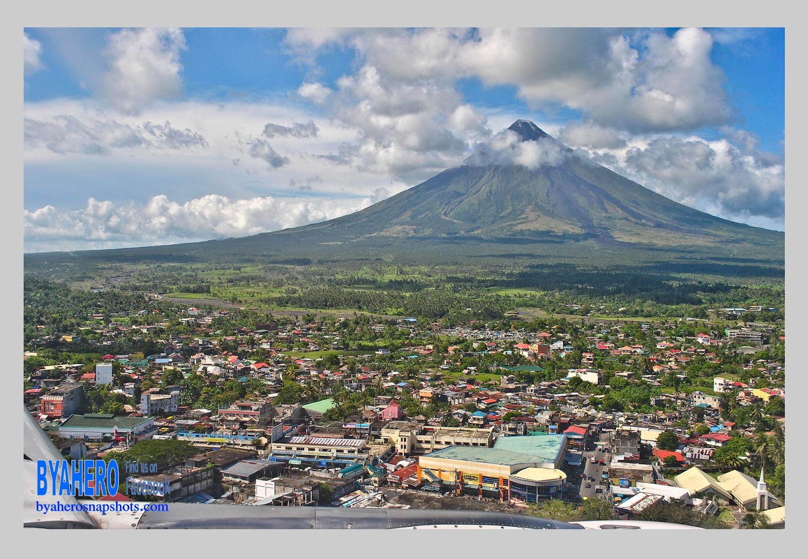 Byahero Aerial view of Daraga, Albay
