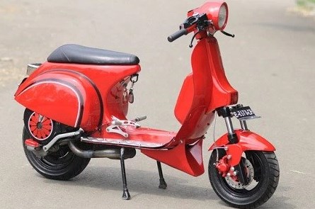Modifikasi Motor Vespa Agar Berlari Semakin Kencang