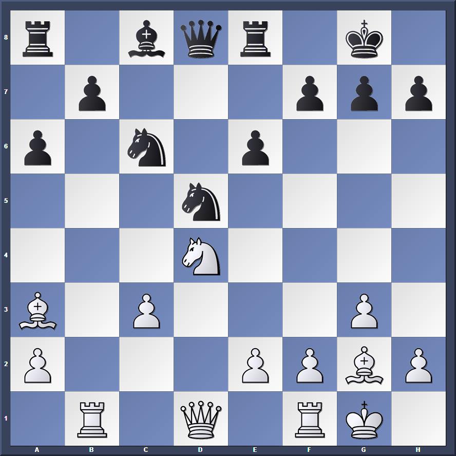 Yet another smothered mate by legendary American chess player Paul