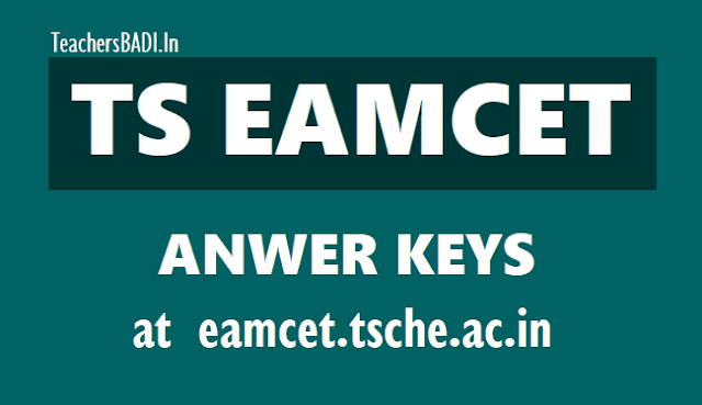 TS EAMCET 2019 Answer Keys to be released on eamcet.tsche.ac.in ts eamcet 2019 answer keys,ts eamcet 2019 preliminary answer keys,ts eamcet 2019 final answer keys,ts eamcet 2019 answer keys on eamcet.tsche.ac.in,ts eamcet results