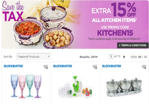 The Shopping Channel Flash Sale Save The Tax 15% Off Kitchen Items Promo Code