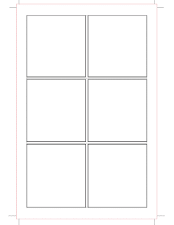 Comic Book page grid template
