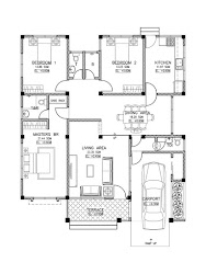 bedroom plans floor simple layout plan interior modern houses bungalow storey garage blueprints story three bedrooms pinoyhousedesigns pinoy designs cost