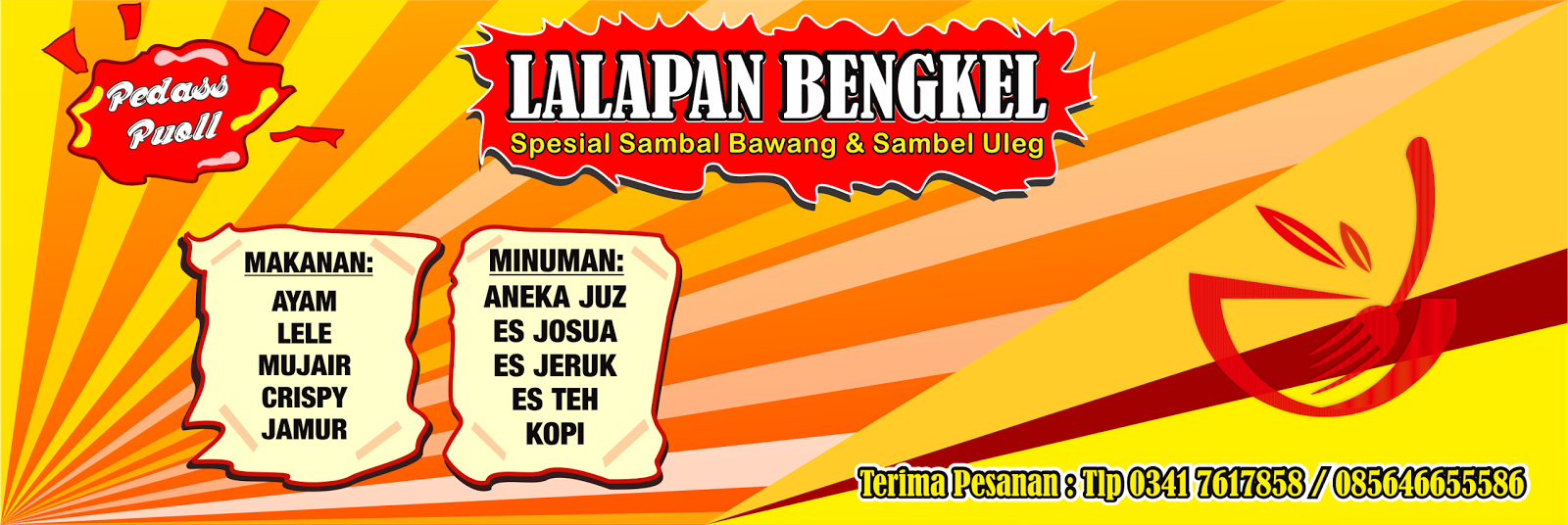 Download Template Banner Warung CorelDraw - IDE WAE