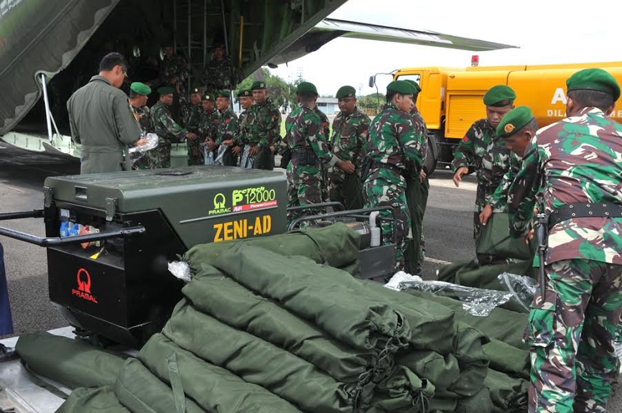 TNI Kirim 300 Prajurit Zeni ke Provinsi NAD