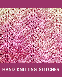 Old Shale Lace Pattern, it's an ideal choice for first time lace knitters as it is an easy lace pattern