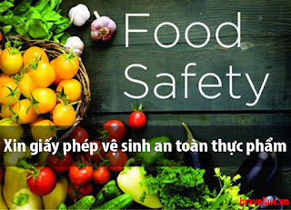 Xin giấy phép vệ sinh an tòa thực phẩm