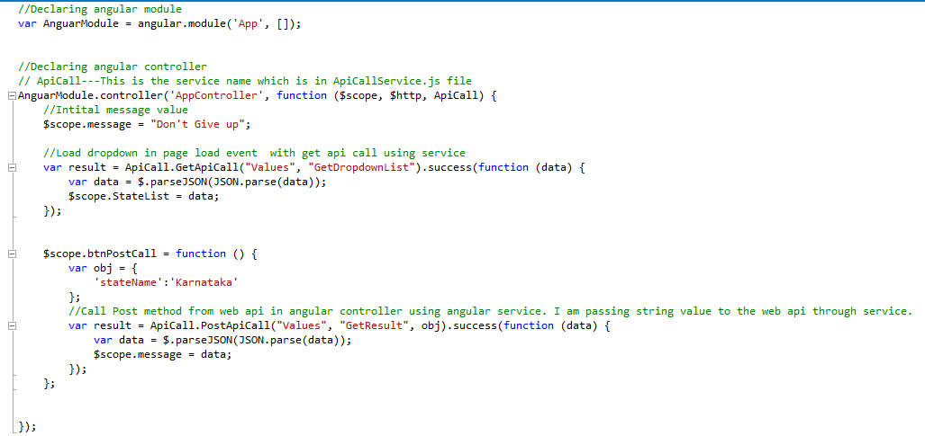 Beginners Guide : Http Post and Get Web Api Calls using Angularjs
