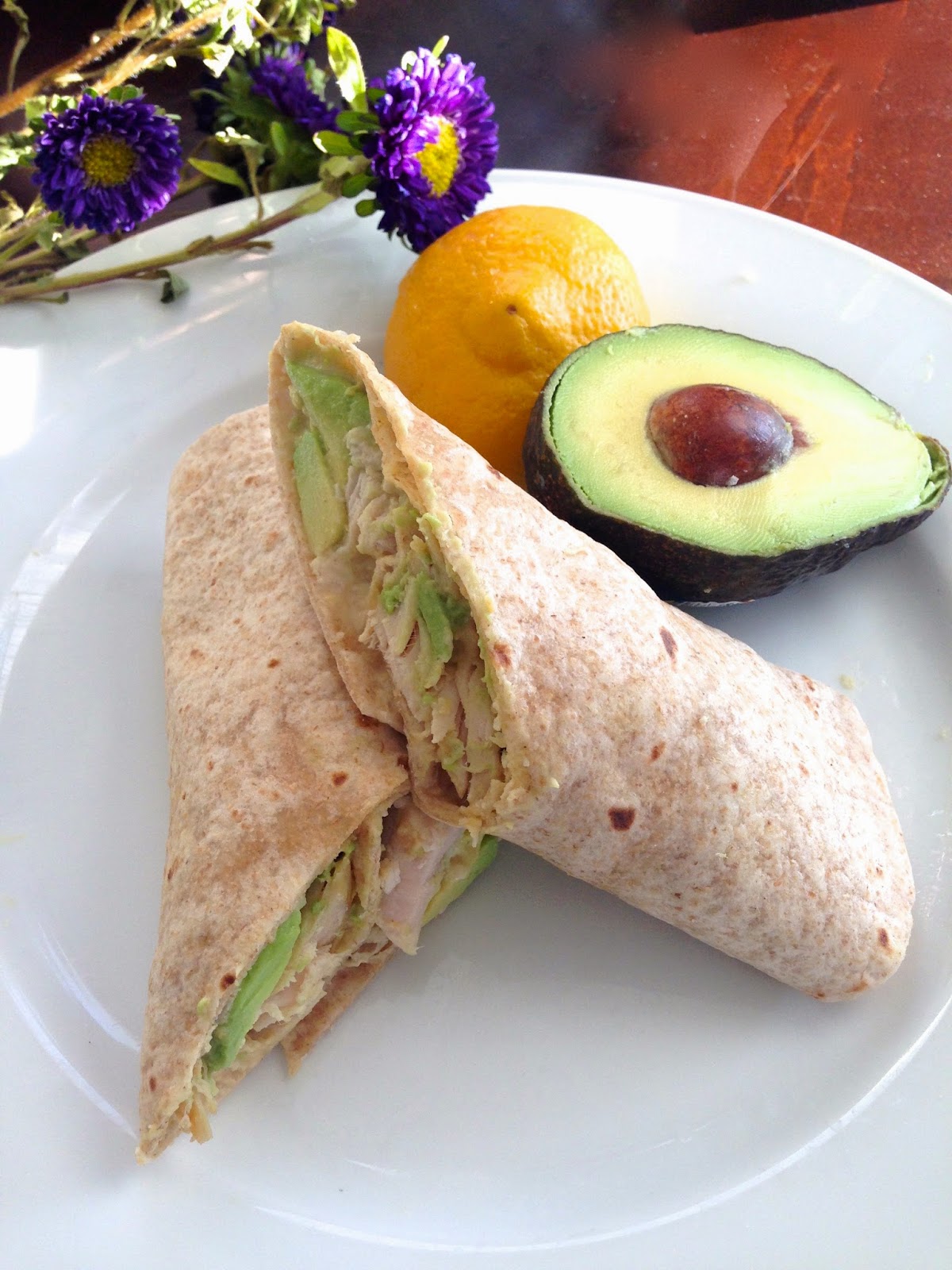 Turkey Hummus Wrap The Lavender Apple