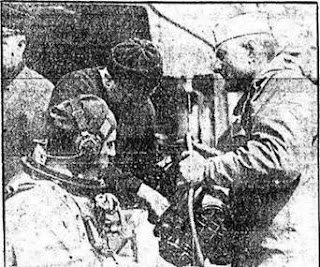 Commander Ellsberg preparing to dive on the S-4 c. 1926