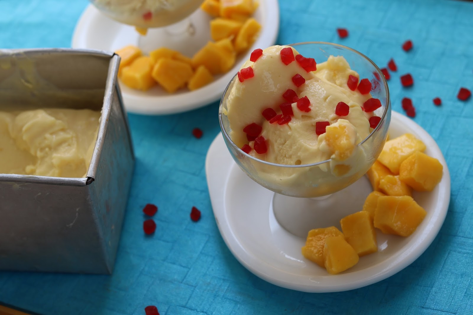 Eggless Homemade Mango Ice Cream (without condensed milk) Healthy Kadai