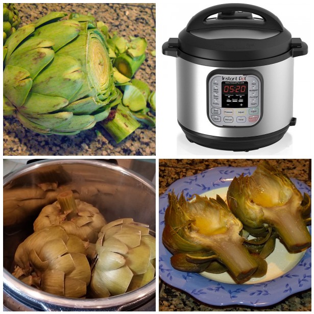 Clever, Crafty, Cookin' Mama Artichokes in a pressure cooker (InstantPot)