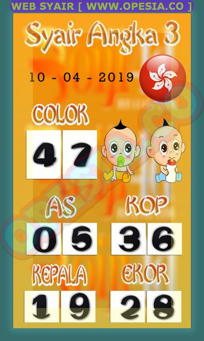 Kode syair hk Rabu 10 April 2019 GOsyair SEDIA KODE