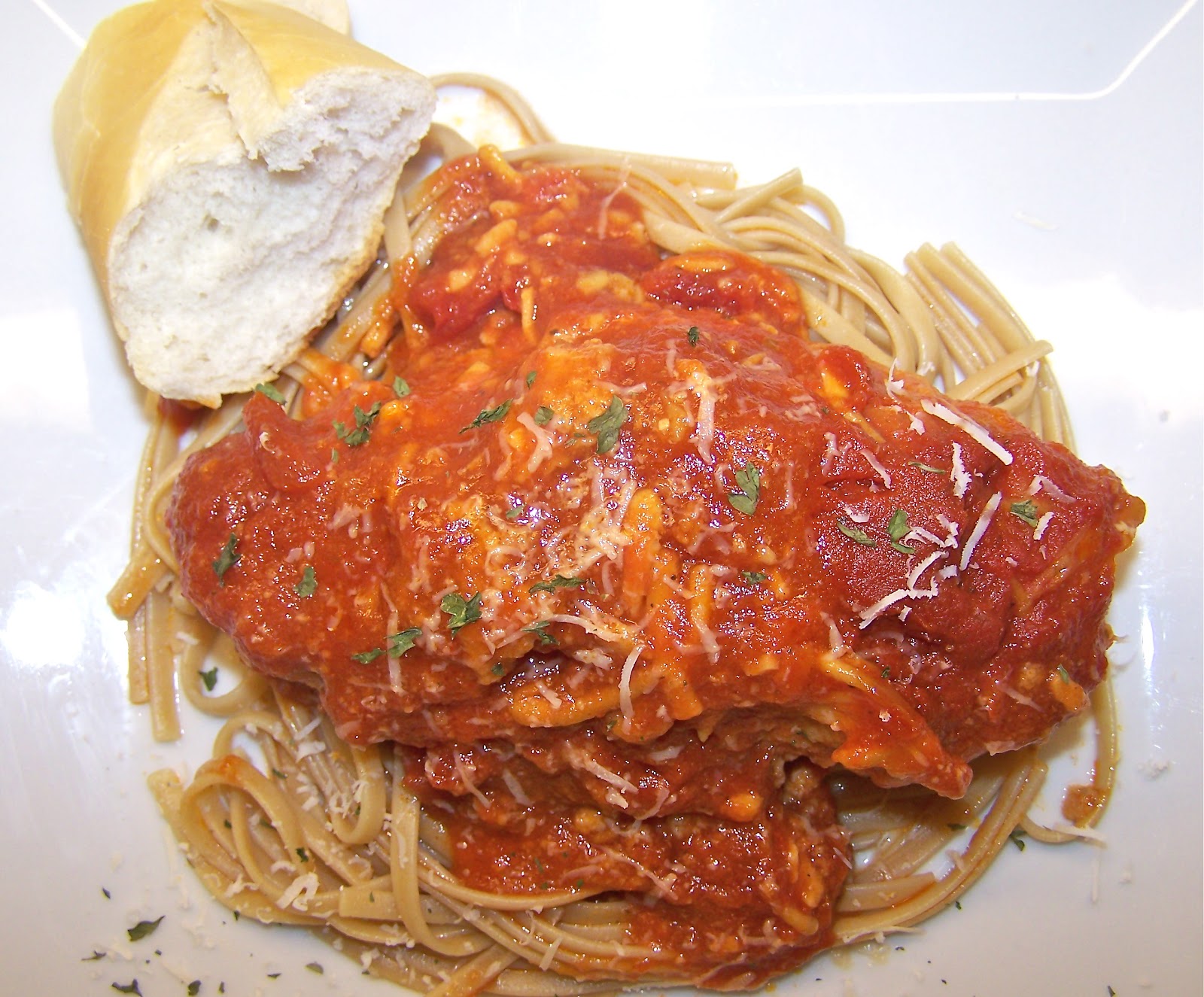 Little Mommy, Big Appetite Slow Cooker Chicken Parmesan