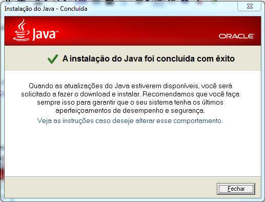 JAVA: Instalação JAVA 7 no Windows 7