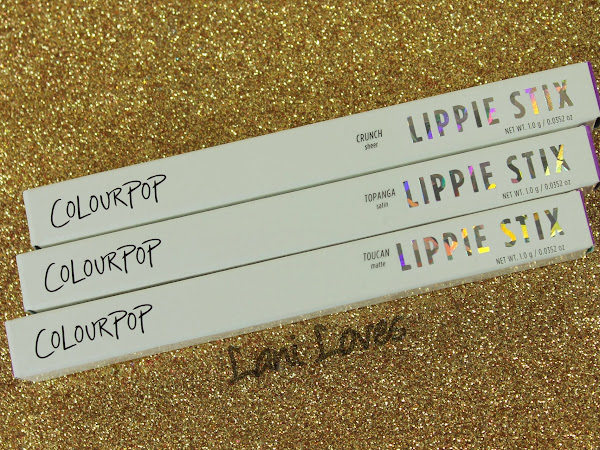 Colourpop Lippie Stix - Crunch, Topanga, Toucan Swatches & Review